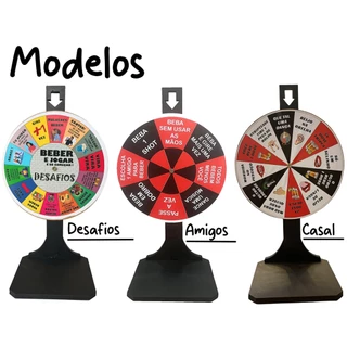 Jogo Roleta Shot Drink Bebidas Festas Vira-vira Tequila em Oferta na Shopee