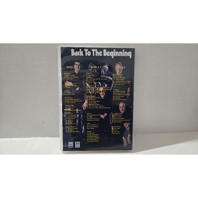 BOX DVD BLACK SABBATH BACK TO THE BEGINNING 3 DISCOS | Shopee Brasil