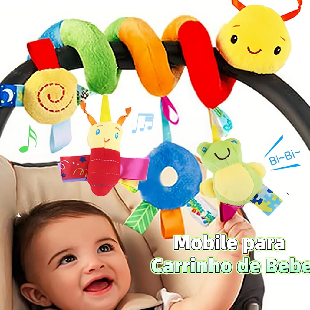MEDOOSI Bebê Recém Nascido Mobile Centopeia Espiral /ARCO-IRIS Coruja ...