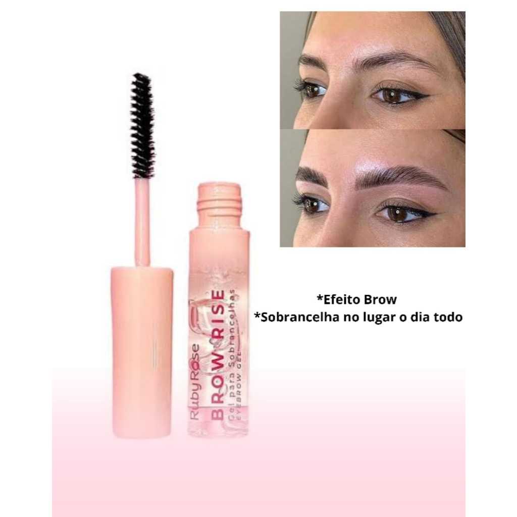 Gel de Sobrancelha Ruby Rose Brow Rise Lançamento - Efeito Brow ...