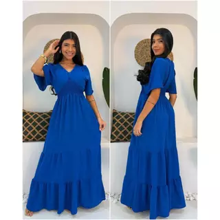 VESTIDOS EVANGÉLICOS | VESTIDO LONGO COM LASTEX | VESTIDOS LONGOS em Oferta na Shopee