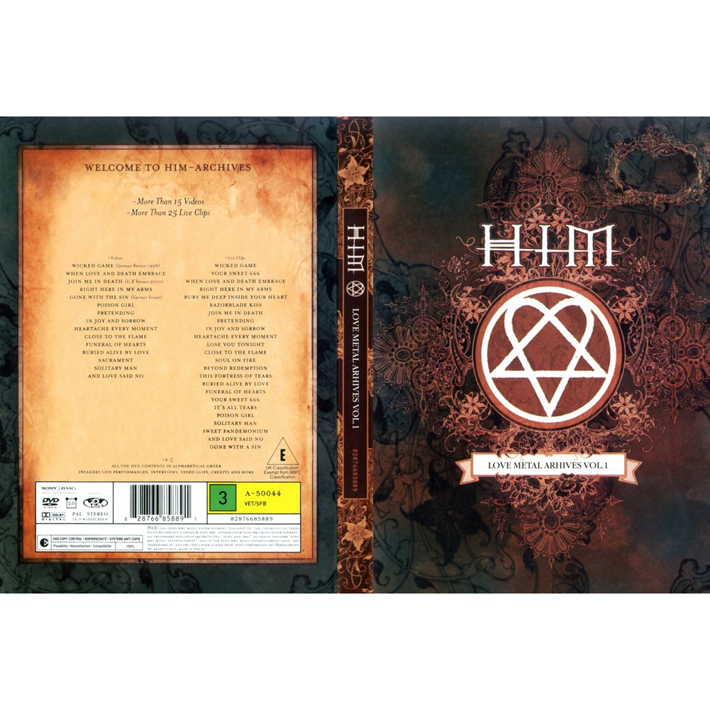 HIM - Love Metal Archives Vol. 1 | Shopee Brasil