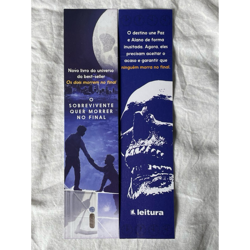 marcador de livro original - o sobrevivente quer morrer no final - adam ...