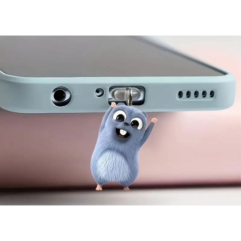 Plug capa Protetor anti poeira de entrada do conector cel para Android e IPhone.