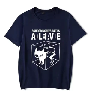 Camiseta Camisa Blusa Algodão Unissex cooper schrodinger gato impresso