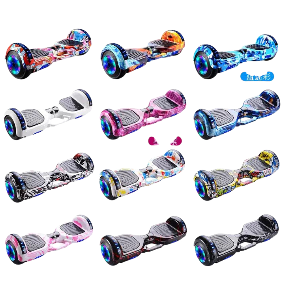 Hoverboard Infantil Skate Elétrico 6.5" Led Bluetooth Bateria De Grande Capacidade Motor Brushless