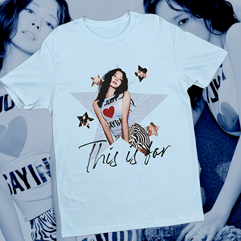 Camiseta TWICE Tzuyu This is for - 100% ALGODÃO | Shopee Brasil