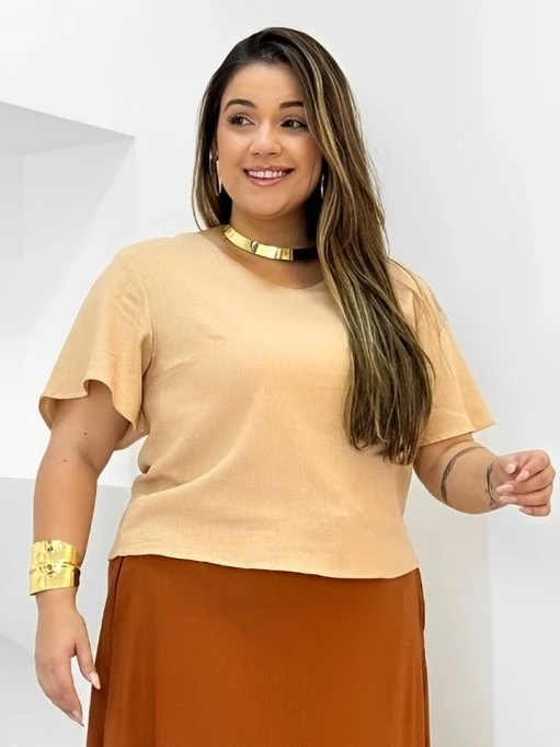 Vestido Longo Plus Size Casual