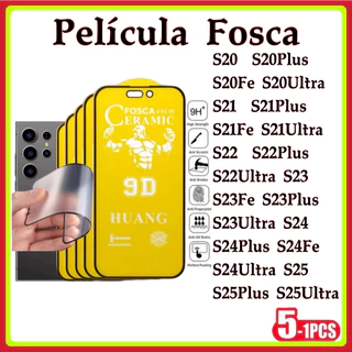 Película Fosca Cerâmica Flexível 3D ou 9D Hidrogel Samsung S20 S21 S22 S23 S24FE S25 S25ULTRA