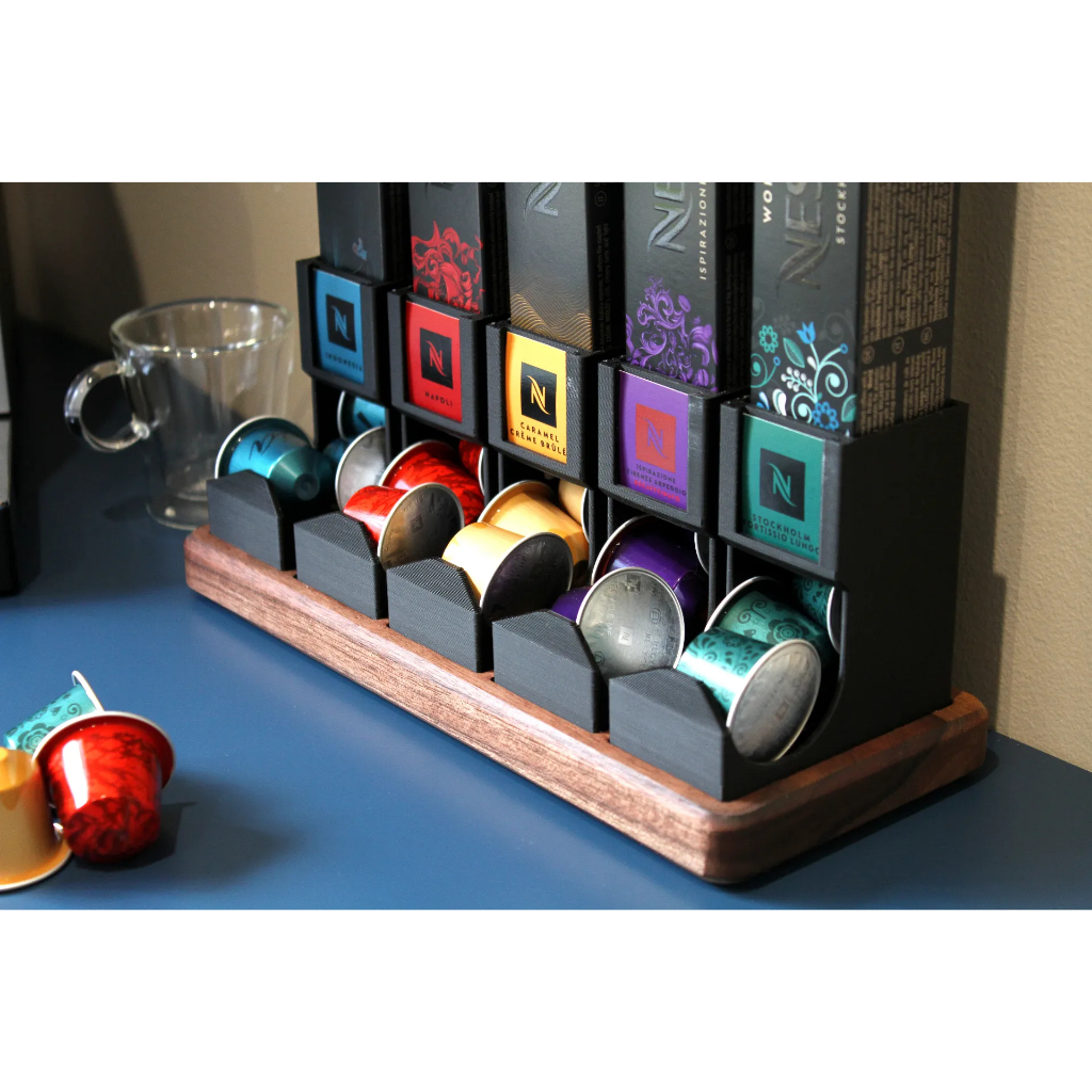 Dispensador de Cápsulas Nespresso com Espaço para Rótulo