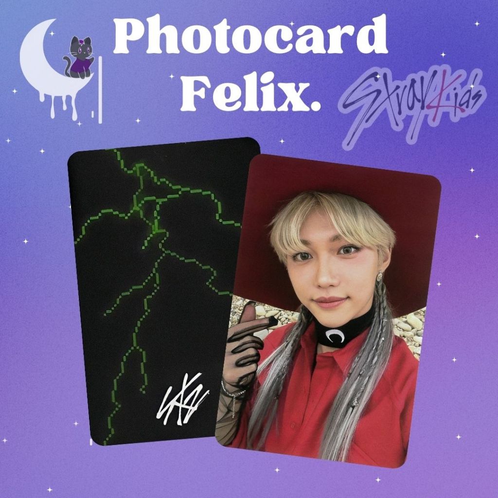Stray Kids FELIX 'NOEASY' Photocard Fanmade (Frente e Verso) B Ver