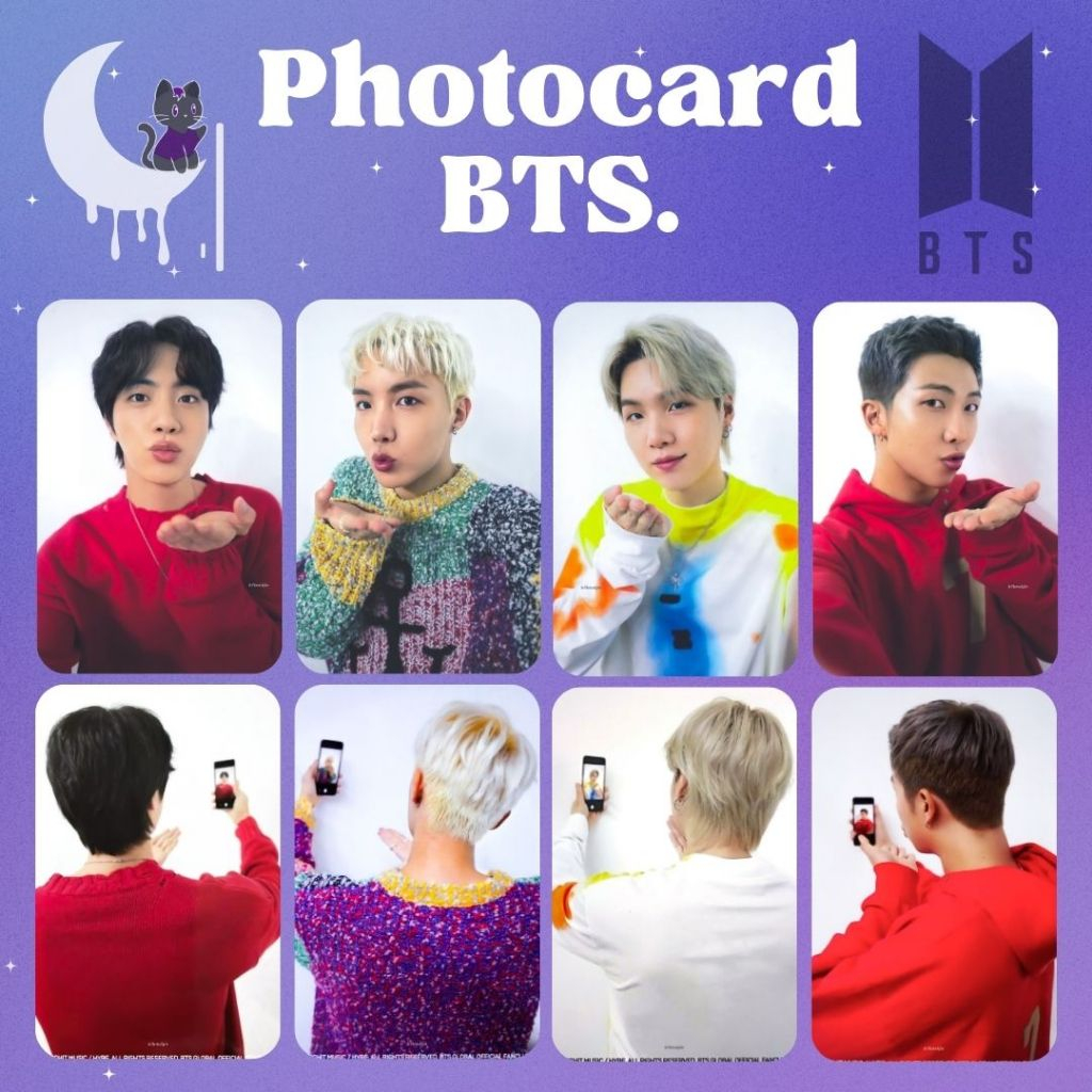 Set BTS 'Japan Official FC W Member Photocard' Photocard Fanmade