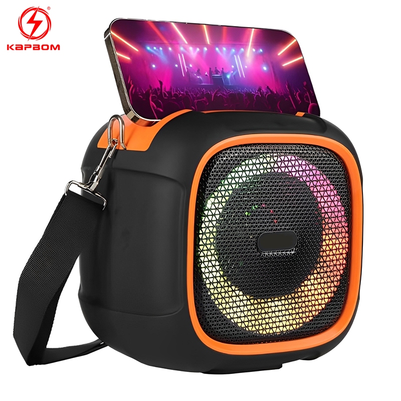 Caixa de som bluetooth Potente portátil com RGB IPX6 resistente a agua KA-8087