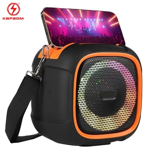 Caixa de som bluetooth Potente portátil com RGB IPX6 resistente a agua KA-8087 em Oferta na Shopee