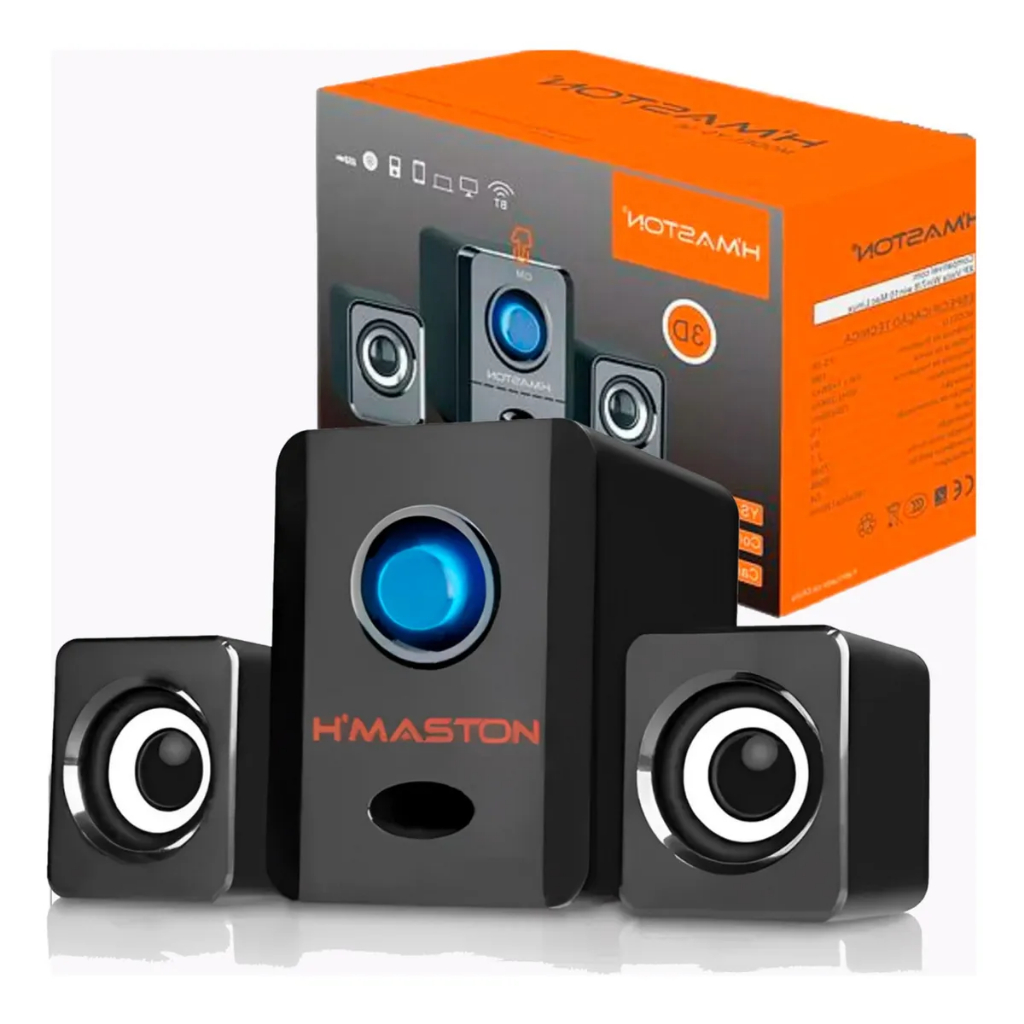 Caixa De Som Bluetooth Auxiliar Subwoofer Pc Notebook Usb P2 | Shopee ...