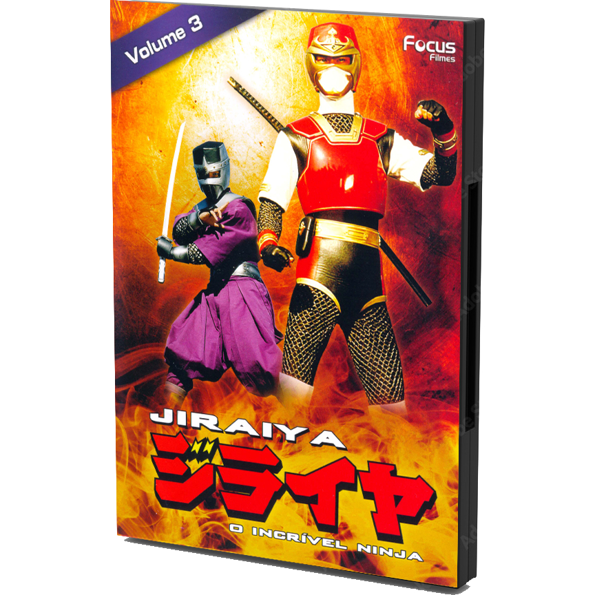 Jiraiya: O Incrível Ninja Completo Dublado - Série em 3 DVDs