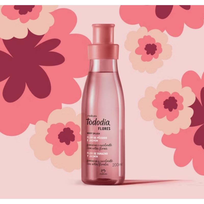 Body splash Natura Tododia Flores Flor de pessegio e jasmim 200ml ...