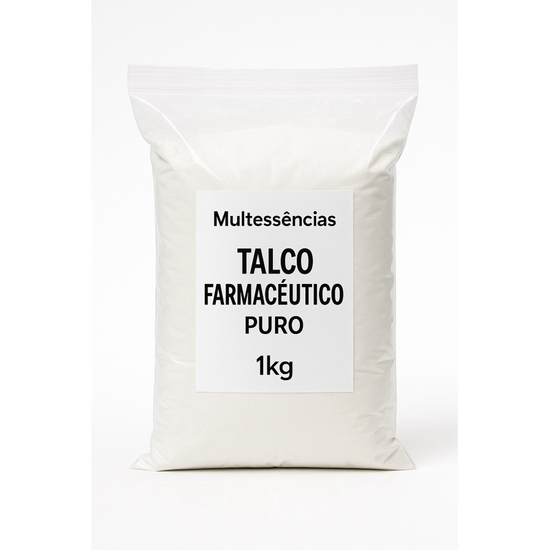 Talco 100% Neutro Ultrafino Farmacêtico - 1Kg