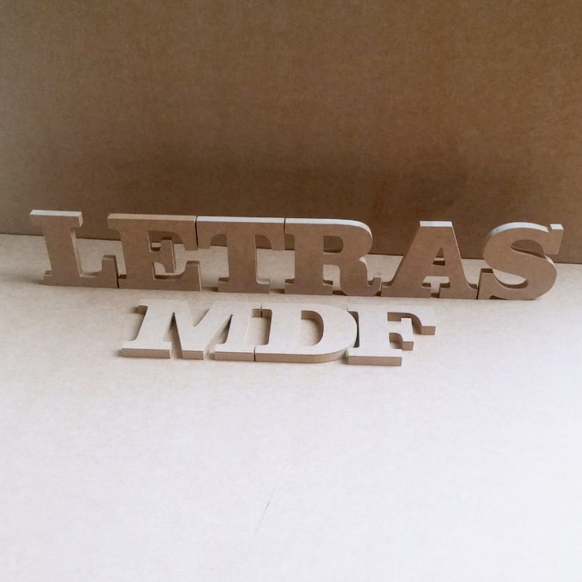 KIT Letras em MDF - 12cm altura - 15mm espessura | Shopee Brasil