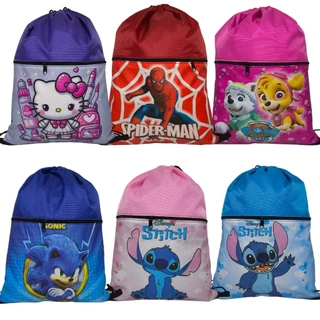 Mochila saco infantil Gym Bag menina meninoimpermeável em Oferta na Shopee