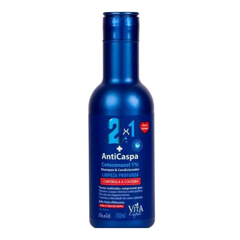 1 Shampoo Anticaspa Vita Capili 2x1 Limpeza Profunda 150ml | Shopee Brasil