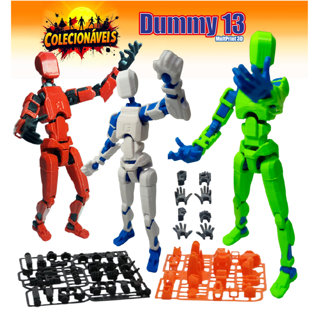 Dummy 13 Boneco de Ação - Totalmente Articulado - O Brinquedo ...