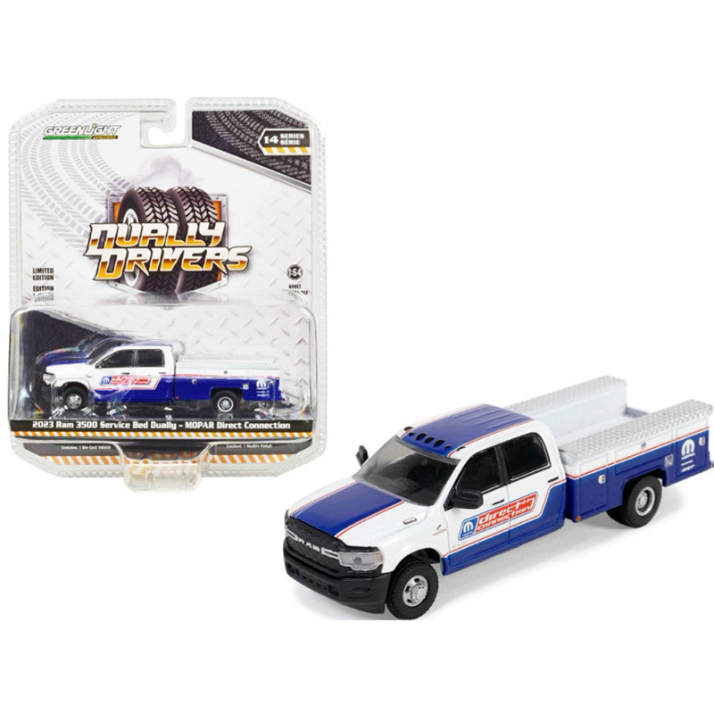 Miniatura Greenlight Dually Drivers - 2023 Ram 3500 Service Bed