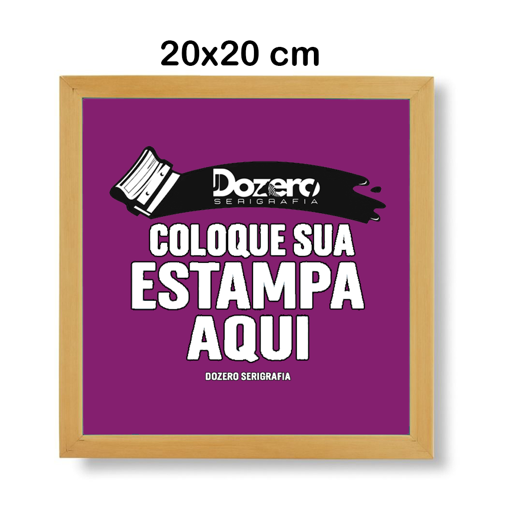 Tela Serigrafia 20x20 Interna Com Sua Arte Personalizada para SACOLAS Plásticas 120 Fios