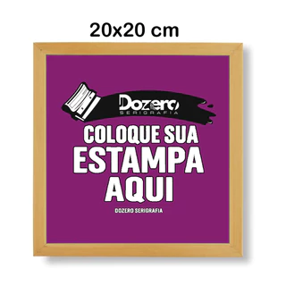 Tela Serigrafia 20x20 Interna Com Sua Arte Personalizada para SACOLAS Plásticas 120 Fios