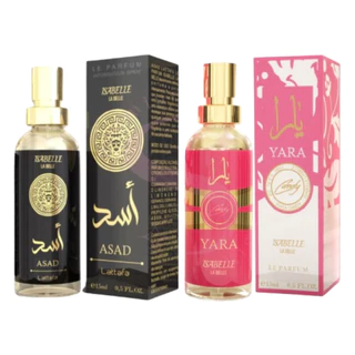 Perfume Asad 15ml + Perfume Arabe Yara Candy EDP 15ml Isabelle la Belle