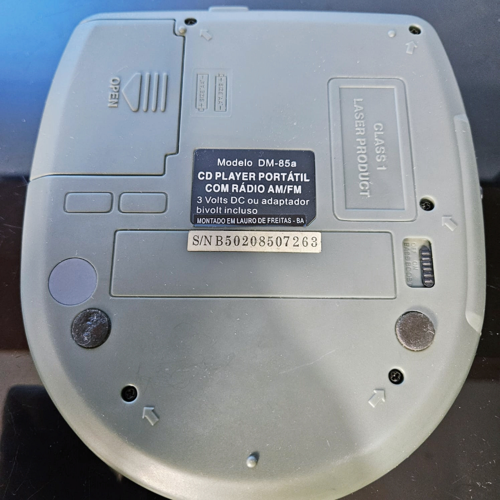 Discman Lenoxx Sound CD Player DM-85a Rádio AM/FM | Shopee Brasil