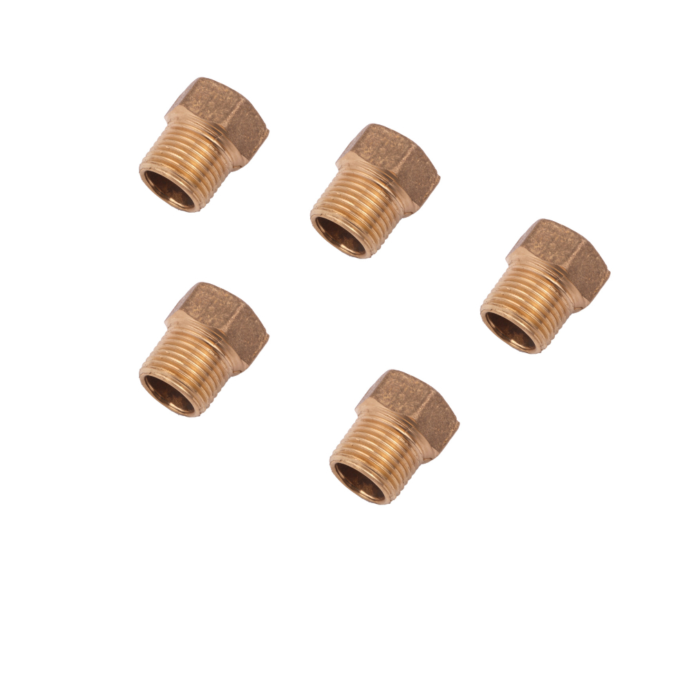 KIT com 5 Aumento Extensor de Torneira 1/2 Metal