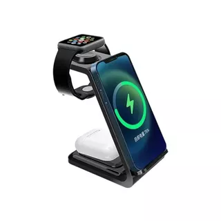Carregador 30W Rápido Sem Fio 3 in 1 Plataforma compatível Apple Watch 2 ate ultra Airpods Pro iPhone 8/X/11/12/13/14