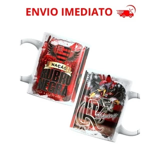 Caneca Flamengo Nação Rubro-Negra Personalizada | Envio Imediato 🚀 Torcida Apaixonada!