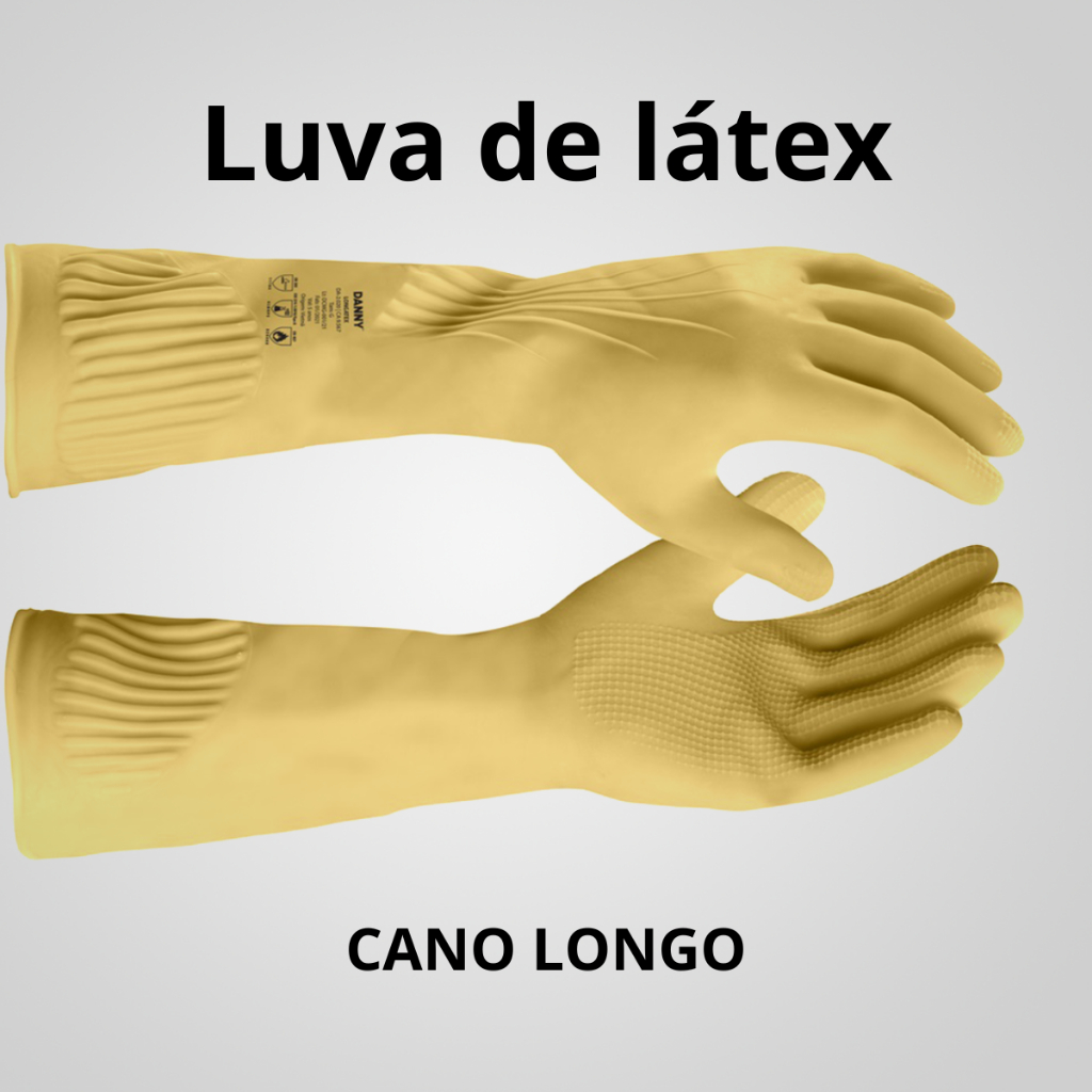 Luva de lavar louça Latex Ranhurada Longatex CA 9567 | Shopee Brasil