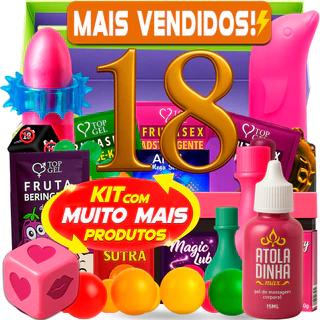 Kit 18 Sex Shop Produtos Sexy Shop C/ Golfinho Vibrador feminino casal adulto eróticos brinquedo lubrificante sexshop em Oferta na Shopee