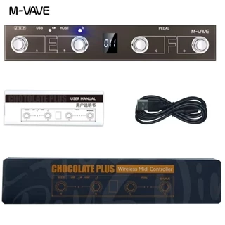 M-vave Chocolate Plus Wireless MIDI Controller Pro Keyboard 4 Buttons Foot Switch Supports MIDI Host Interface Control em Oferta na Shopee