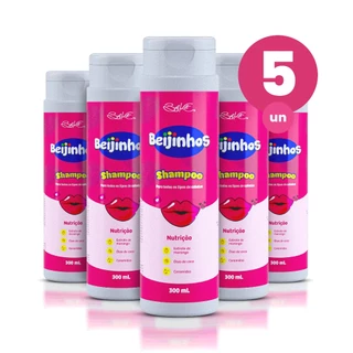 Kit 5 Shampoo Hidratante Beijinhos 300ml Belkit em Oferta na Shopee