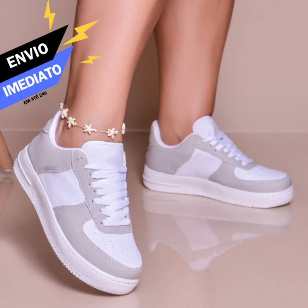 Tênis Feminino Confortável Adulto Casual Top Macio Barato Shopee