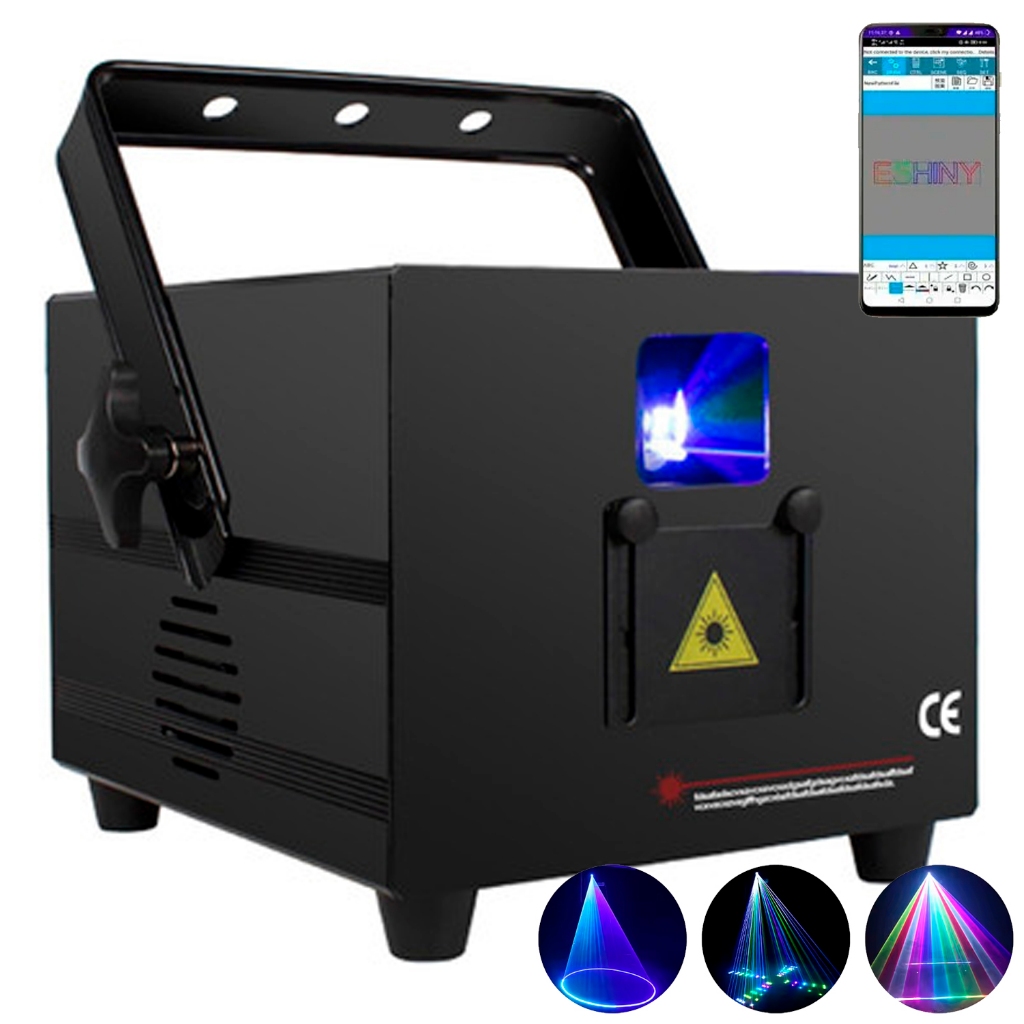 Projetor Laser Show YDTECH DJ 3D RGB com Controle Raio Holografico Dj ...