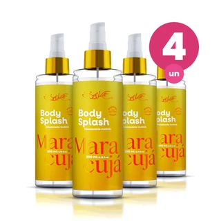 Kit 4 Body Splash Alta Fixação Maracujá 200ml Fragância Floral Belkit em Oferta na Shopee