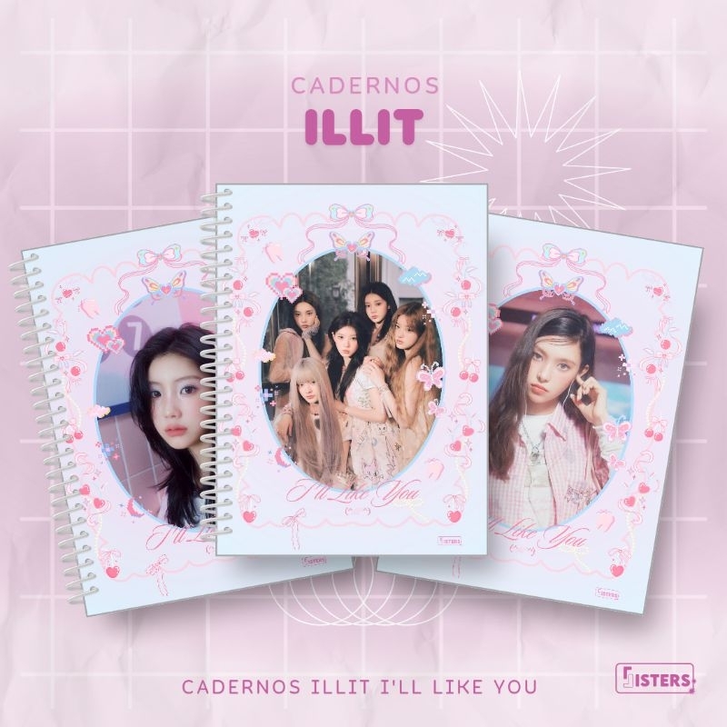 caderno kpop illit i'll like you | Shopee Brasil