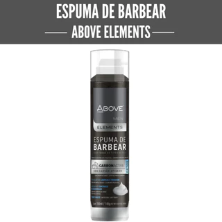 Espumas de Barbear ABOVE MEN Elements Carvão Ativo, Detox, Vegan 150ML