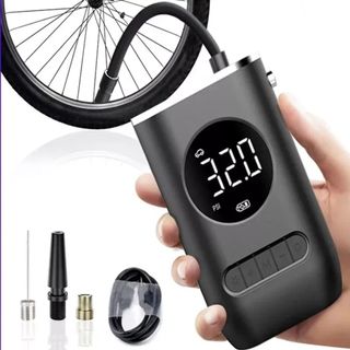 Car Air Pump Compressor de Ar Portátil Bomba de Ar Veicular 12V Inflador Elétrico Digital Pneu Carro Moto Bola Bicicleta