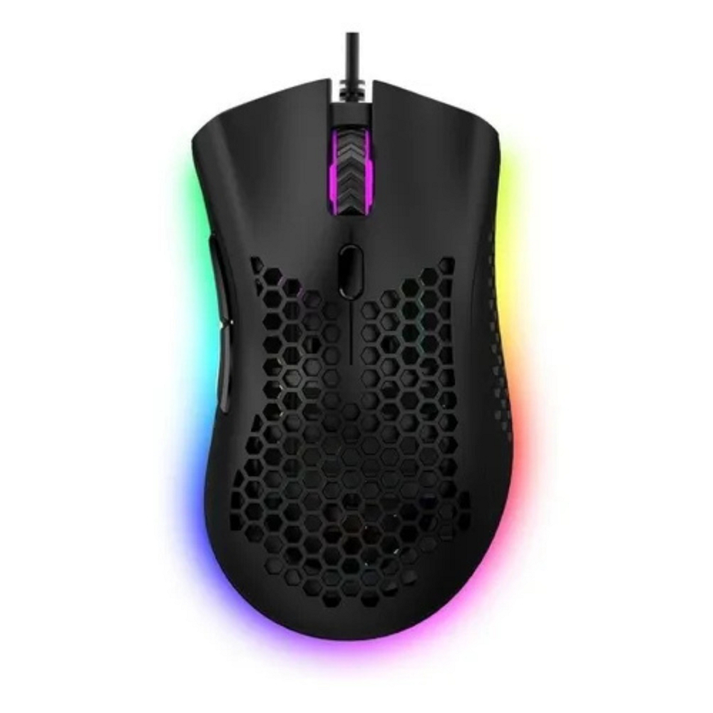 Mouse Gamer Colmeia Ultraleve RGB USB 7200 DPI Para Jogos PC Videogames ...