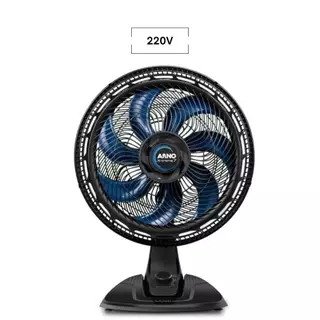 Ventilador de Mesa Arno VE70 X-treme 40CM 7 Pás Preto e Azul 220V em Oferta na Shopee