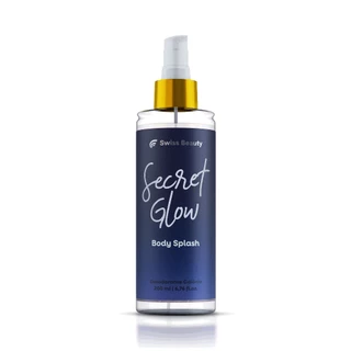 Body Splash Alta Fixação Secret Glow 200ml Fragância Pera, Bergamota e Pimenta Rosa Swiss Beauty Belkit em Oferta na Shopee