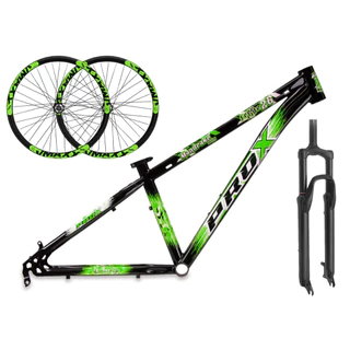 Quadro aro 26 Freeride ProX Mandrake + Par de Roda VZAN VMAXX LT com Suspensão 80mm