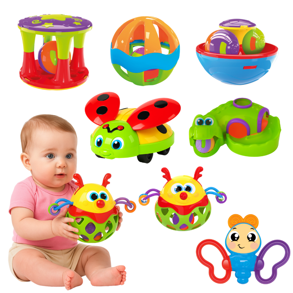 Brinquedos Educativos para Bebes Chocalho Conjunto de Atividades ...