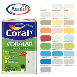 Tinta Coralar Anti Mofo Acrilica Coral 18L - Escolha Sua Cor!!